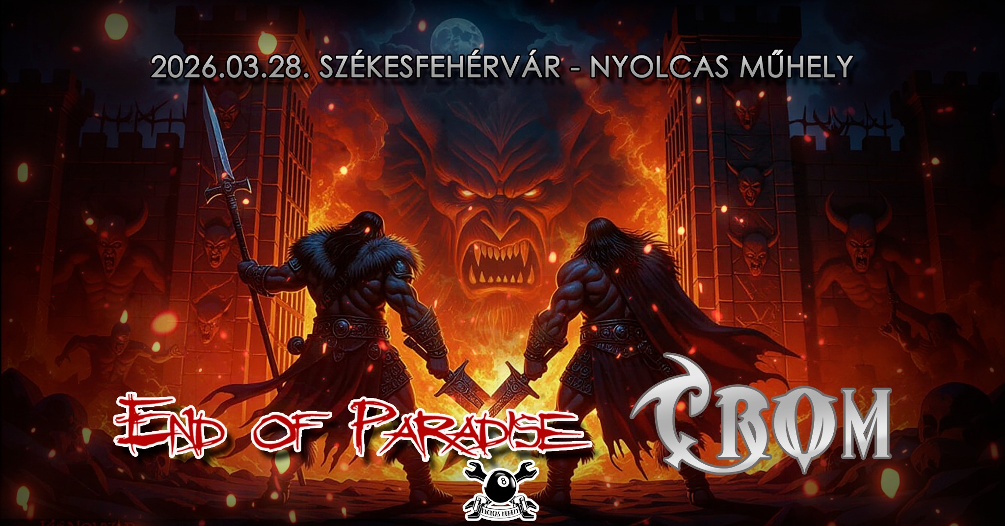 End of Paradise és Crom koncert – Székesfehérvár
