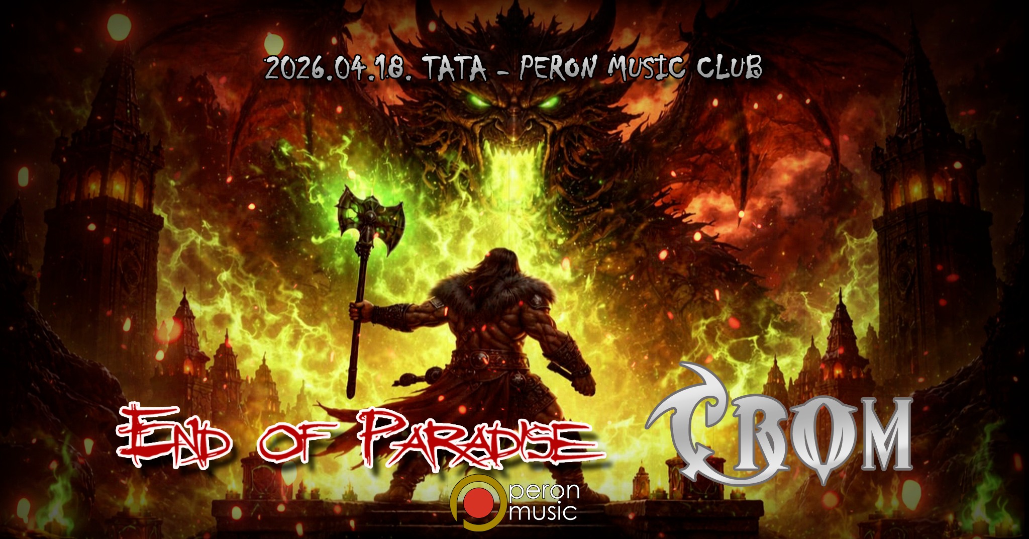 End of Paradise és Crom koncert – Tata