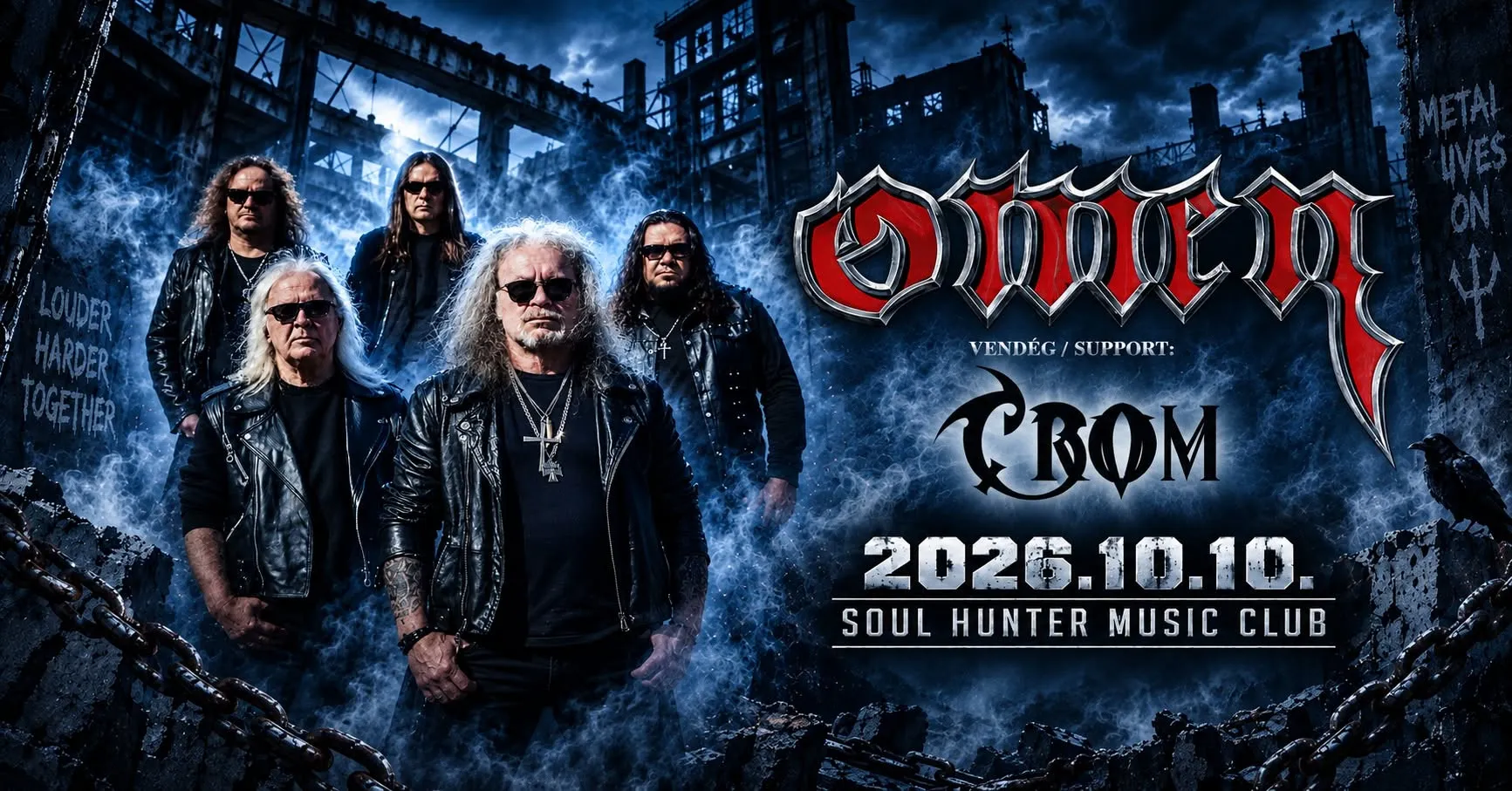 Omen és Crom koncert – Soul Hunter Music Club, Dunaszerdahely